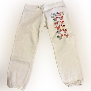 Epcot cropped sweat pants Sz Lg